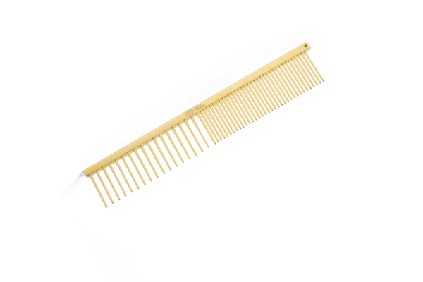 VELLUS 7" Medium-Coarse/Fine Combination Comb with 1 inch teeth - Image 3